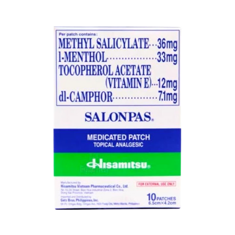 Hisamitsu Salonpas Medicated Patch 10s