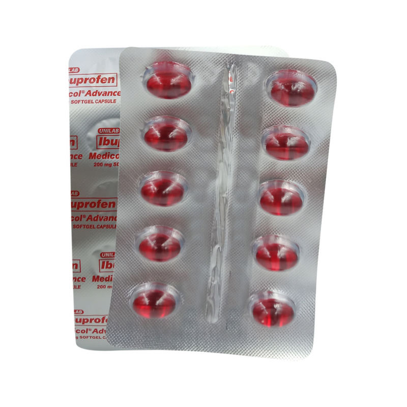 Medicol Advance Ibuprofen 200mg Softgel Capsule by 10's