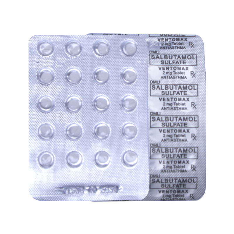 Ventomax Salbutamol Sulfate 2mg Tablet By 20's