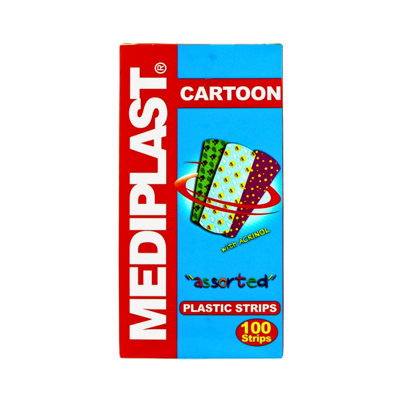 Mediplast Plastic Strips Cartoon 100's