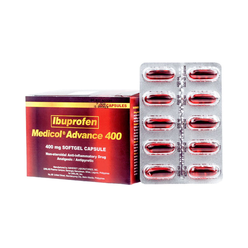 Medicol Advance Ibuprofen 400mg Capsule by 10's