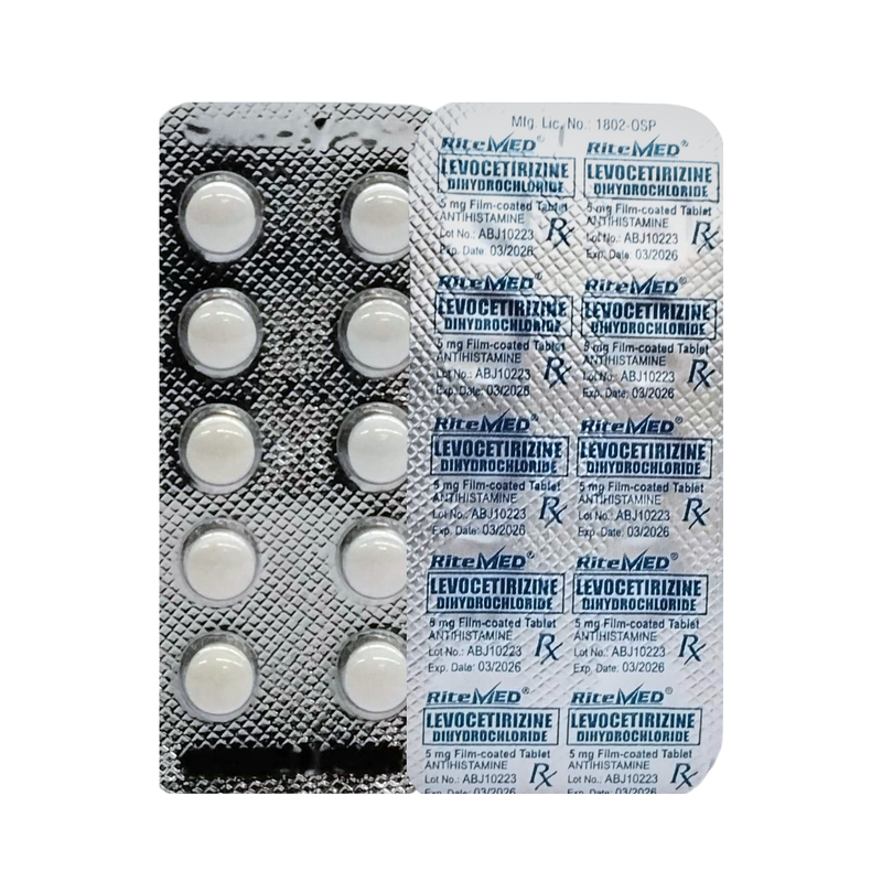 Ritemed Levocetirizine 5mg Tablet by 10's