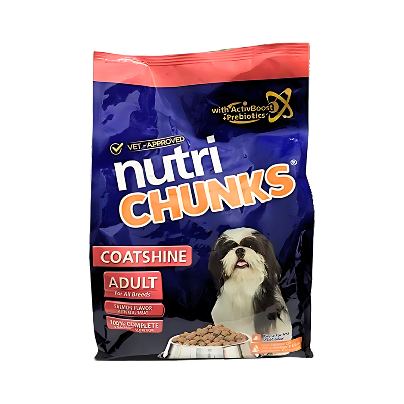 Nutri Chunks Coatshine Adult Dog Food Salmon Flavor 1.3kg