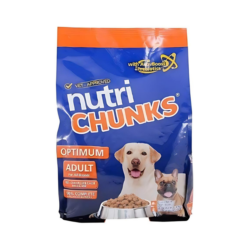 Nutri Chunks Optimum Adult Dogfood Beef + Chicken Liver Flavor 1.3kg