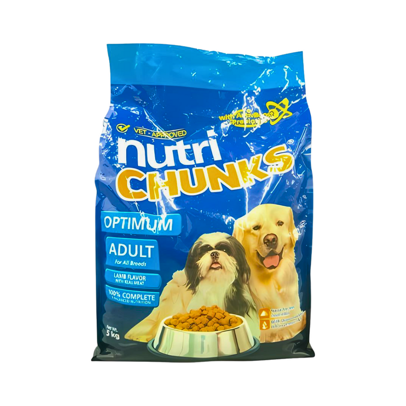 Nutri Chunks Optimum Adult Dog food Lamb Flavor 5kg