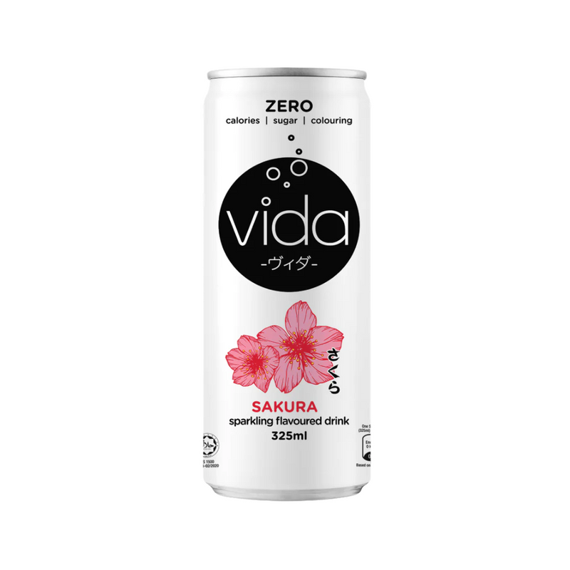 Zero Vida Sakura Sparkling Flavoured Drink 325ml