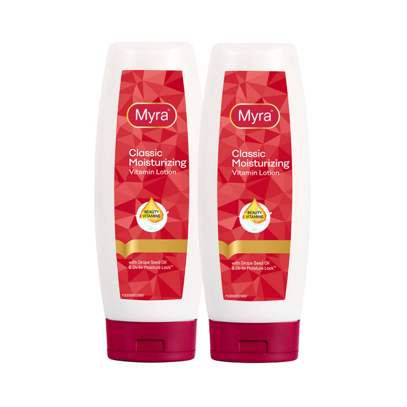 Myra Classic Moisturizing Vitamin Lotion 400ml x 2's