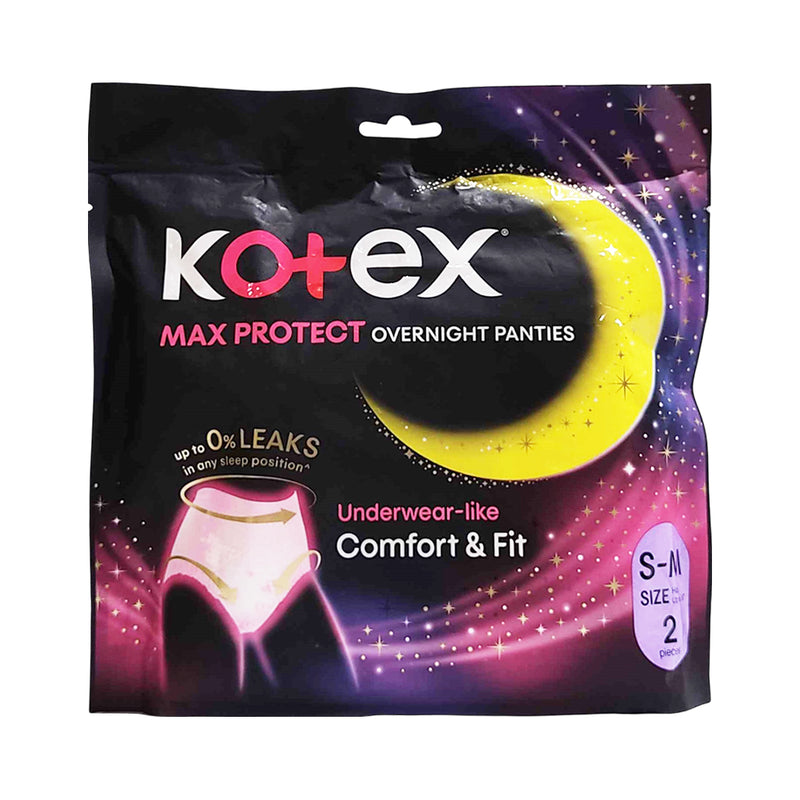 Kotex Overnight Panties S-M 2's