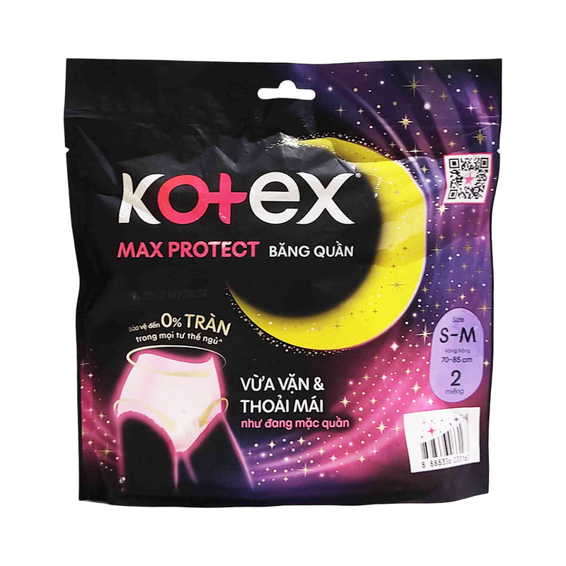 Kotex Overnight Panties S-M 2's