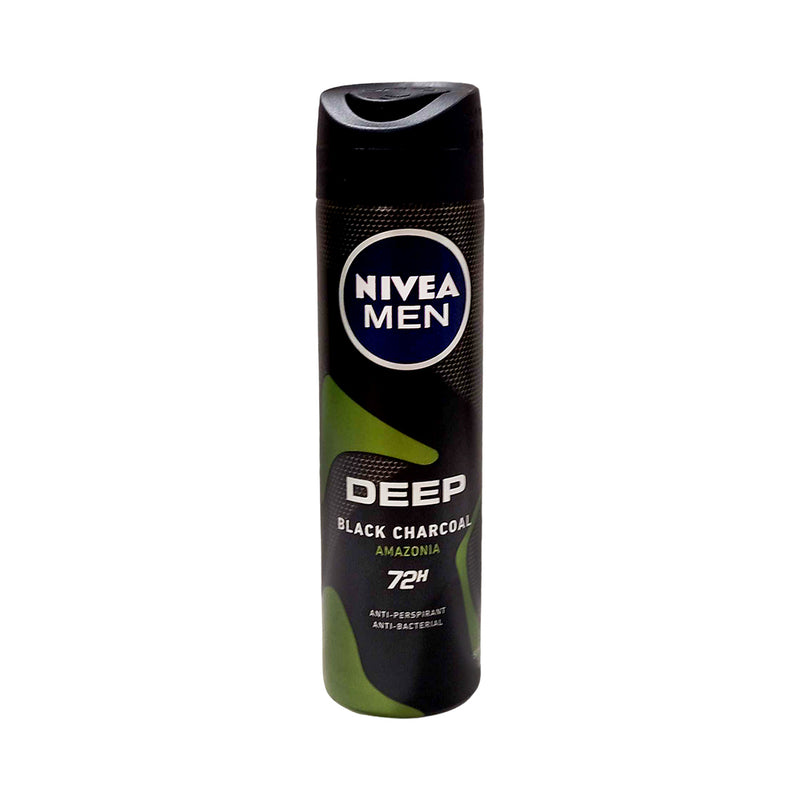 Nivea Men Deep Black Charcoal Amazonia Spray 150ml