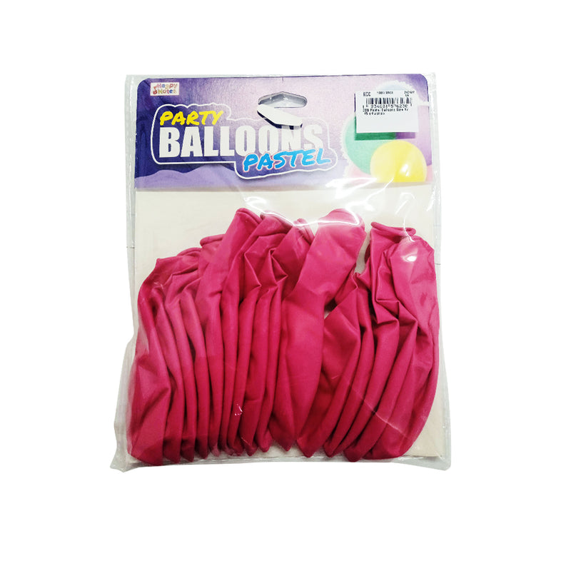 Cbb Pastel Balloons Fuchsia 12in 15's