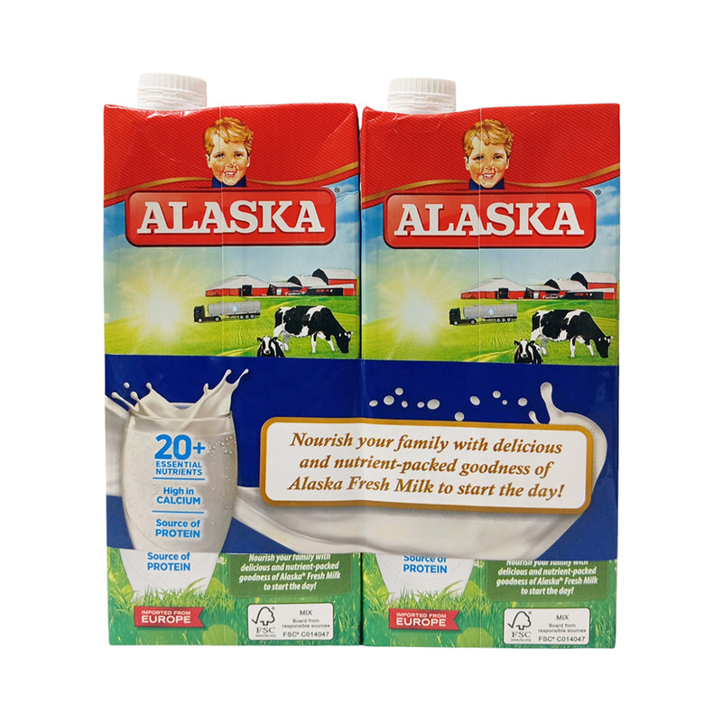 Alaska Fresh Milk UHT Long Life 1L x 2's