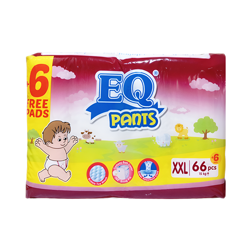 EQ Pants Diaper Mega Pack XXL 66's + 6's