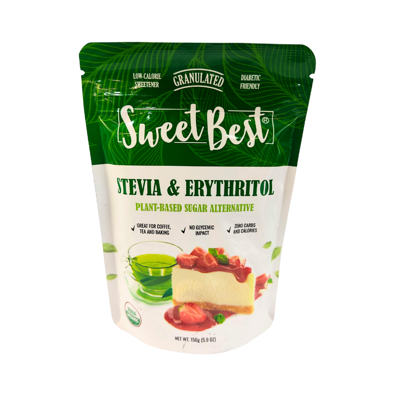 Sweet Best Stevia And Erythritol Sugar Alternative 150g