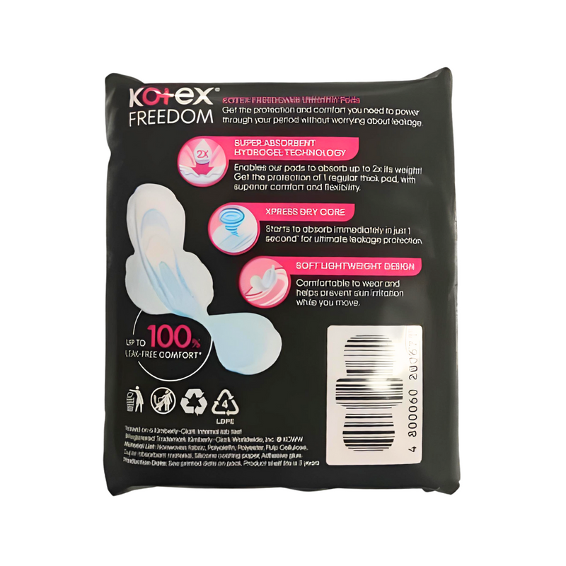 Kotex Freedom Ultrathin Napkin Day With Wings 23cm 8 Pads