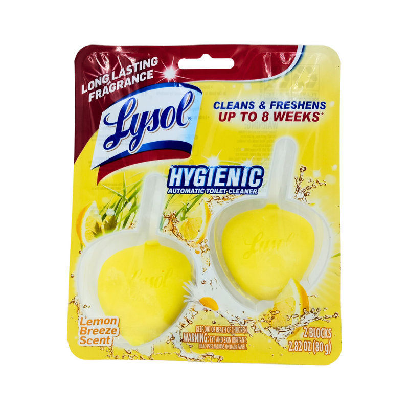Lysol Hygenic Automatic Toilet Cleaner Lemon Breeze 80g