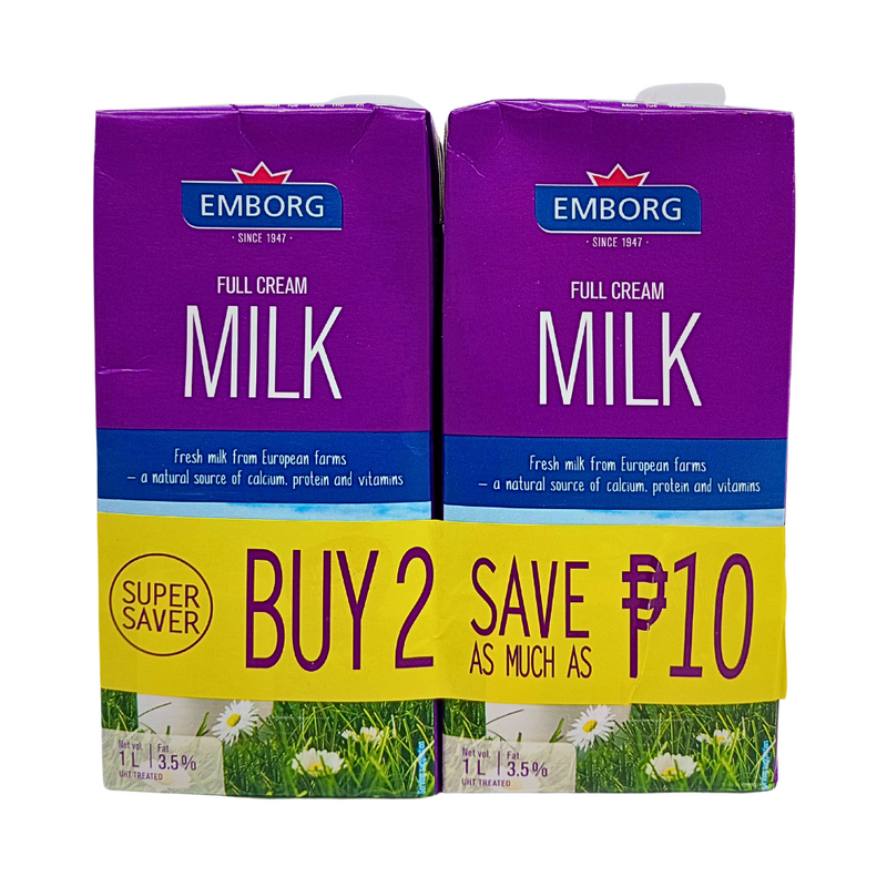 Emborg Full Cream Milk 1L x 2's