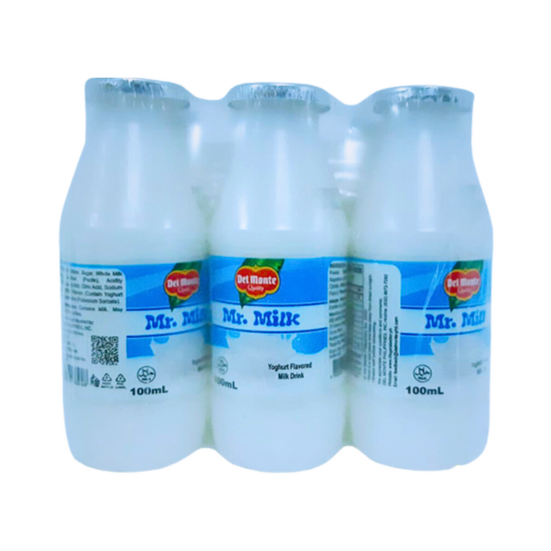 Del Monte Mr. Milk Yogurt Plain 100ml x 6's