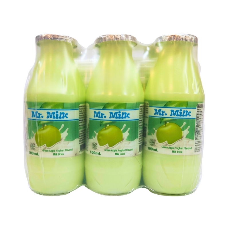 Del Monte Mr. Milk Yogurt Green Apple 100ml x 6's