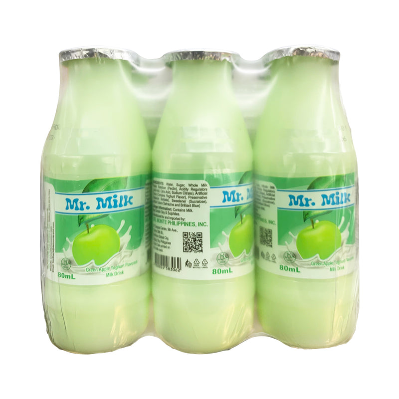 Del Monte Mr. Milk Yogurt Green Apple 80ml x 6's