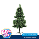 Ideal Living Needle Pine Christmas Tree With Snow Effect 6ft