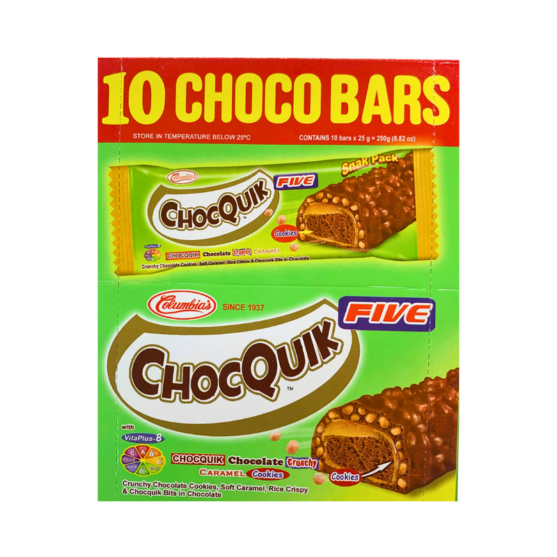 Chocquick Columbia's Chocquik Five Caramel Cookies 25g x 10's