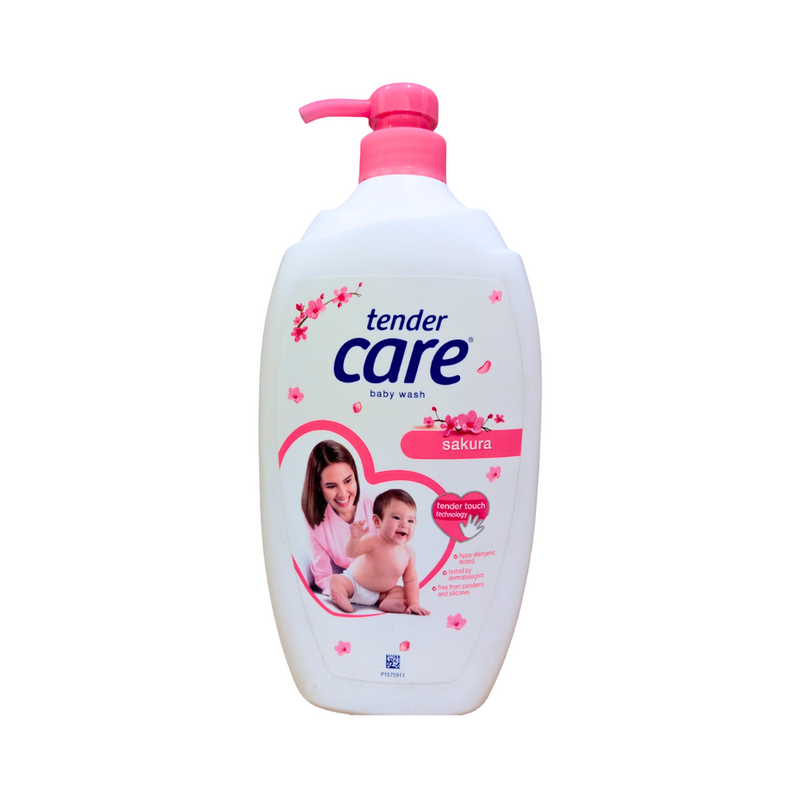 Tender Care Sakura Scent Baby Wash Pump 1L