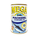 Mega Mackerel In Natural Oil 425g
