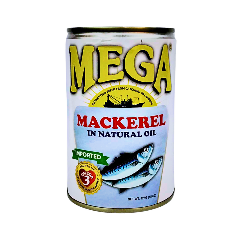 Mega Mackerel In Natural Oil 425g