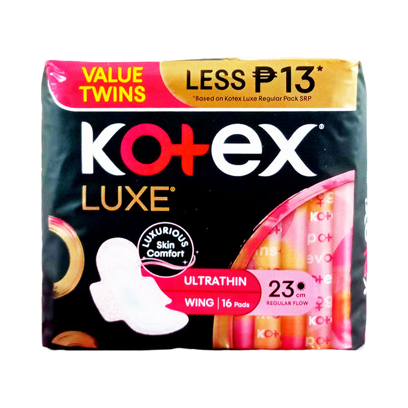 Kotex Luxe Ultrathin Napkin Day With Wings Silky Soft 8's x 2's