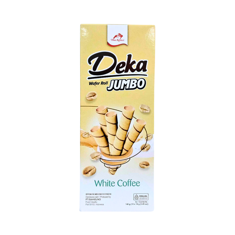 Deka Wafer Roll Jumbo White Coffee 140g