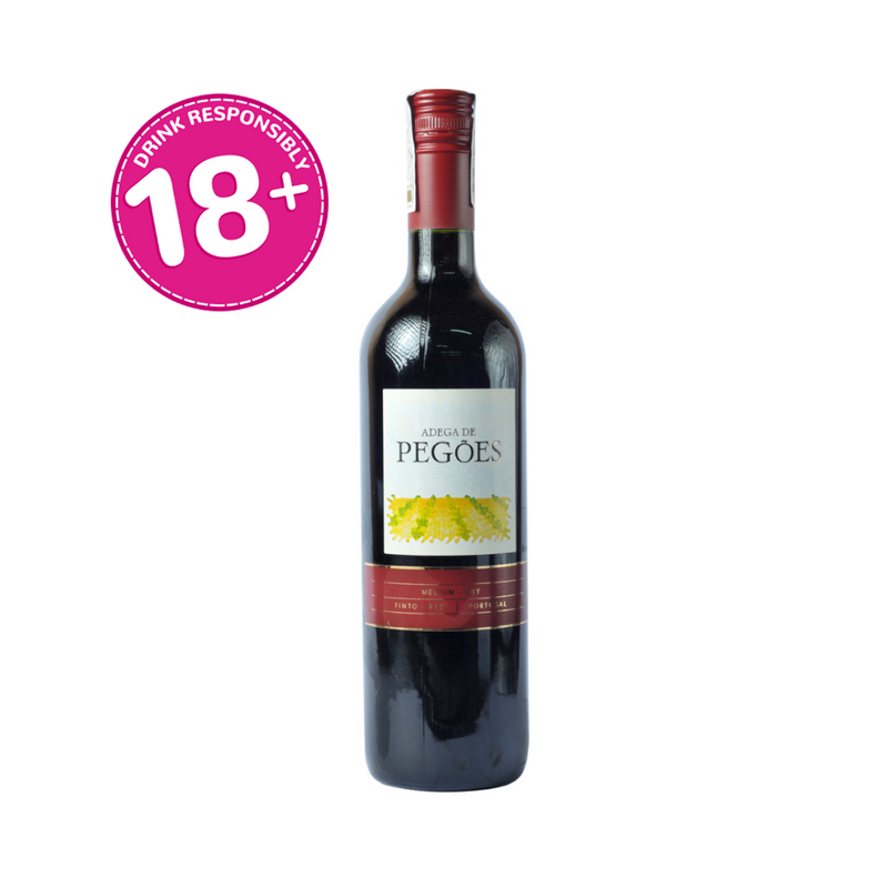 Adega De Pegoes Medium Dry Tinto Red Wine 750ml