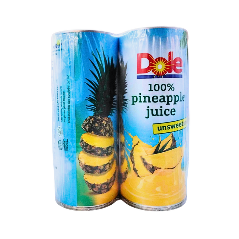 Dole Singles Juice Drink 100% Pineapple Unsweetened 240ml x 4's