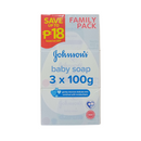Johnson's Baby Soap Regular 100g x 3's