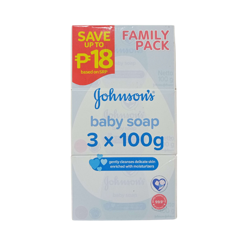 Johnson’s Baby Soap  Regular 100g x 3’s