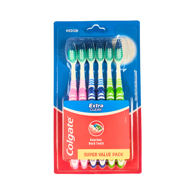 Colgate Toothbrush Extra Clean 6's