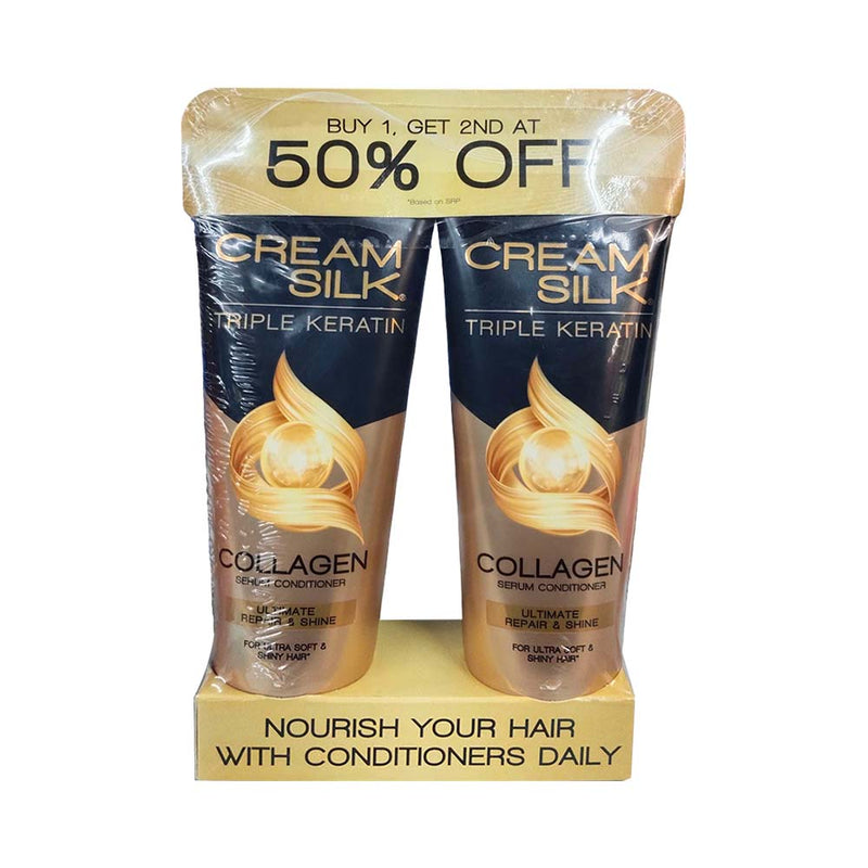 Creamsilk Triple Keratin Rescue Ultimate Repair And Shine 170ml x 2's