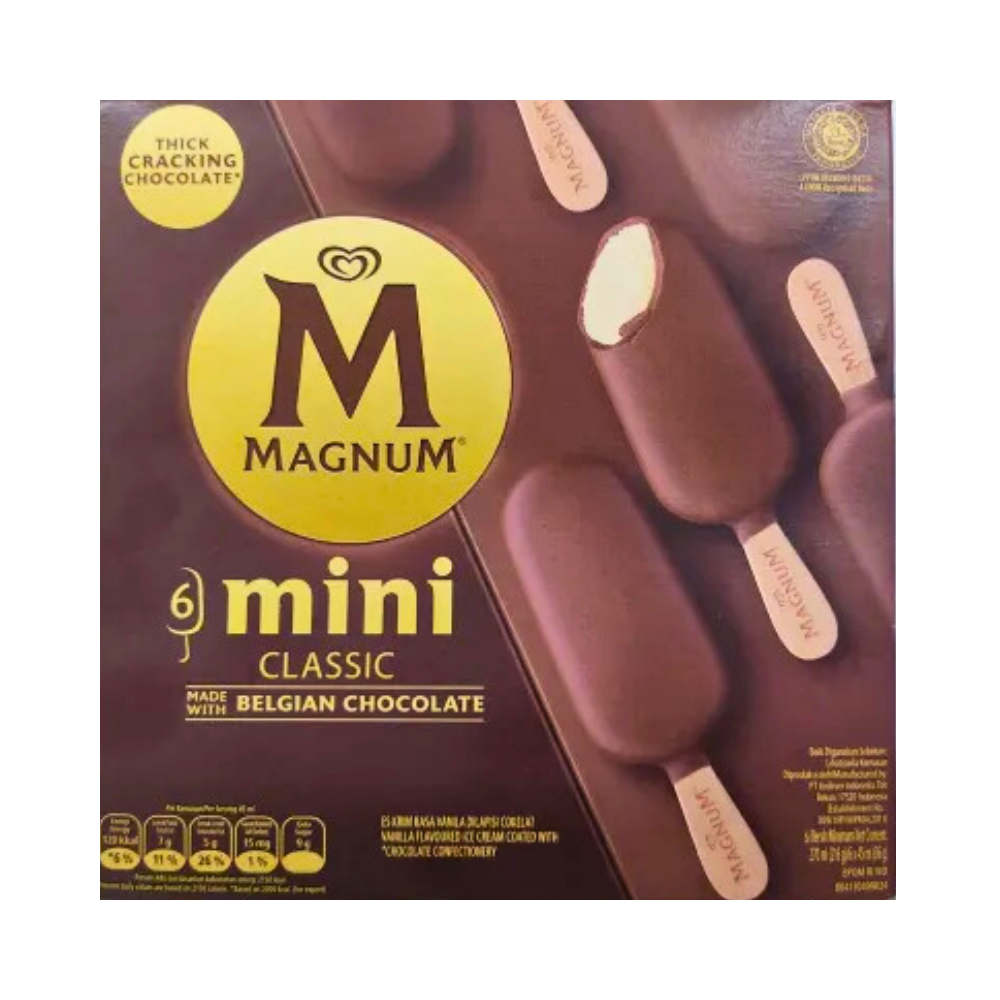 Magnum Mini Classic Vanilla 45ml x 6's