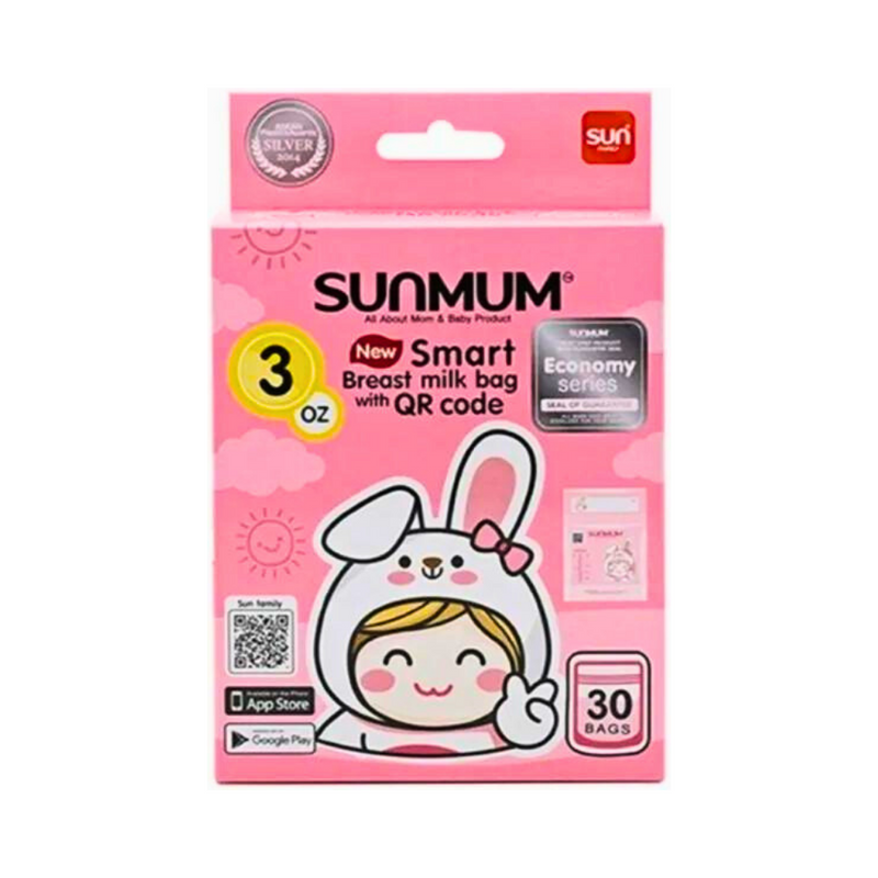 Sunmum Breast Milk Storage Bag 30's 3oz