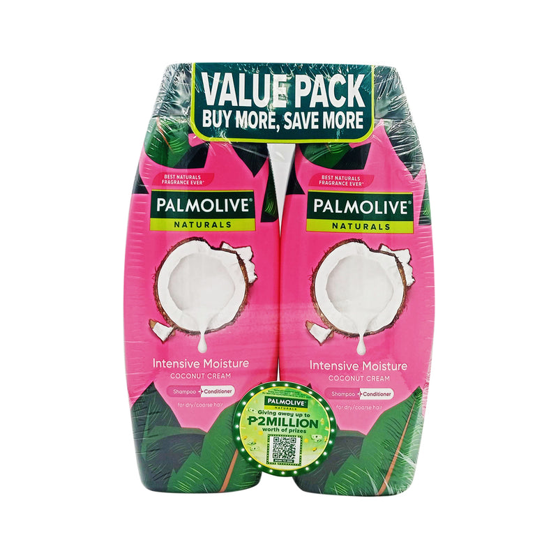 Palmolive Naturals Shampoo And Conditioner Intensive Moisture 400ml x 2's