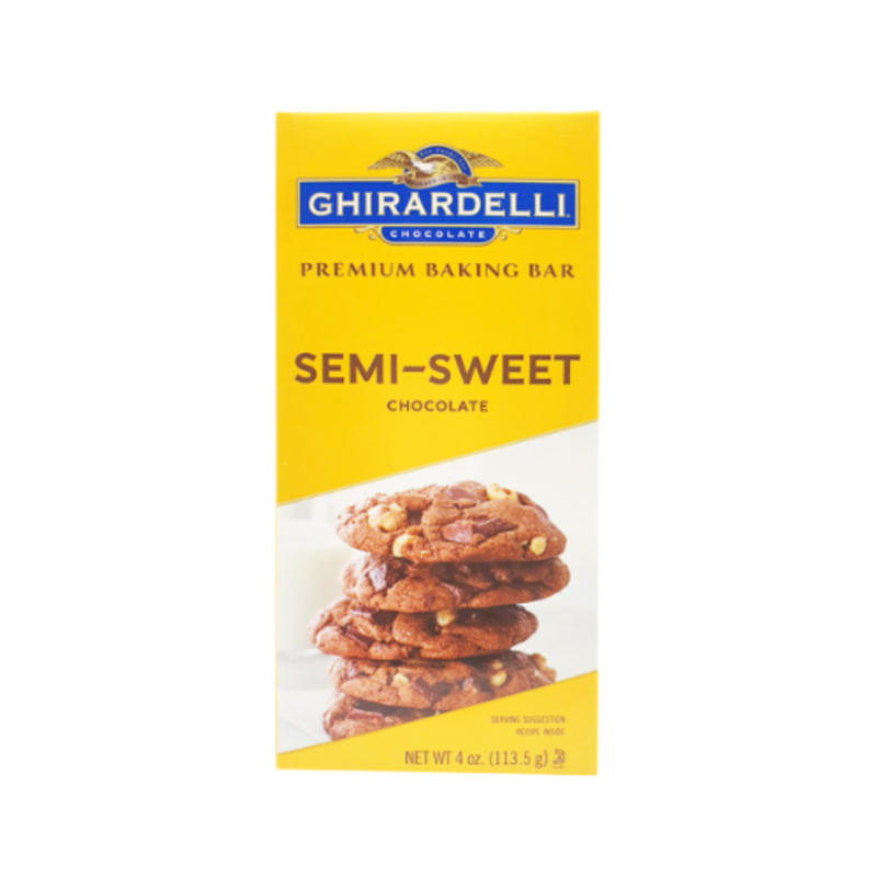 Ghirardelli Semi-Sweet Chocolate Baking Bar 113.5g (4oz)