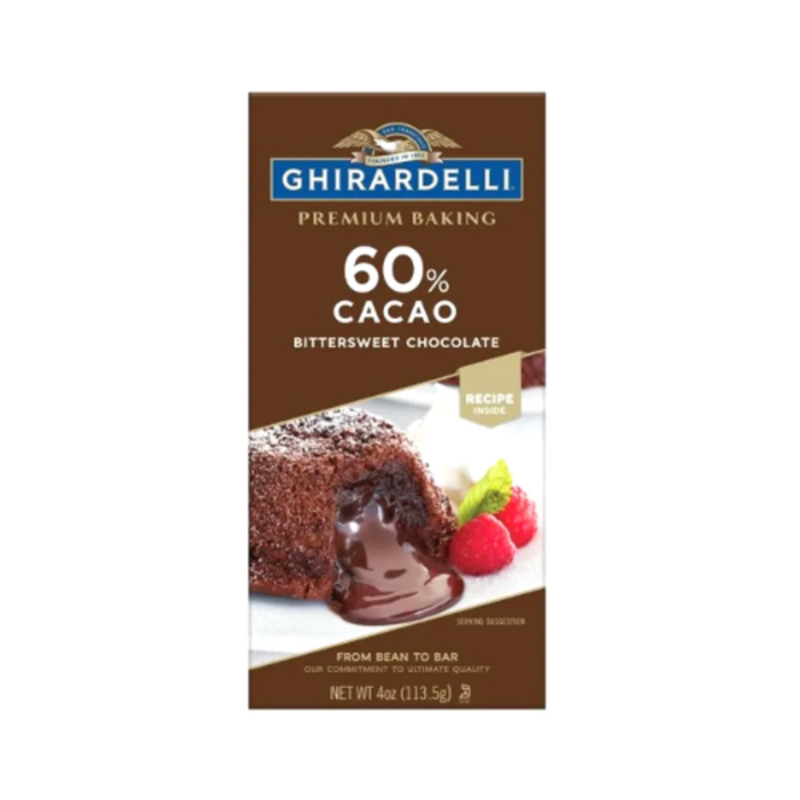 Ghirardelli Baking Bar 60% Cacao Bittersweet Chocolate 113.5g (4oz)