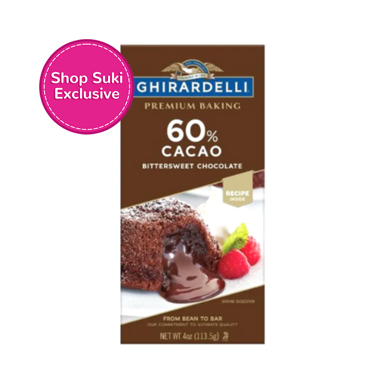 Ghirardelli Baking Bar 60% Cacao Bittersweet Chocolate 113.5g (4oz)