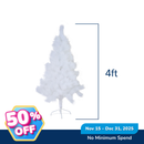 Ideal Living Needle Pine Christmas Tree White