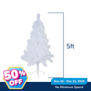 Ideal Living Needle Pine Christmas Tree White