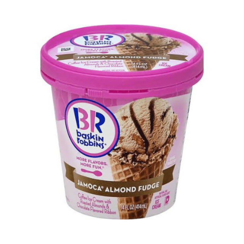 Baskin Robbins Jamoca Almond Fudge Ice Cream 414ml