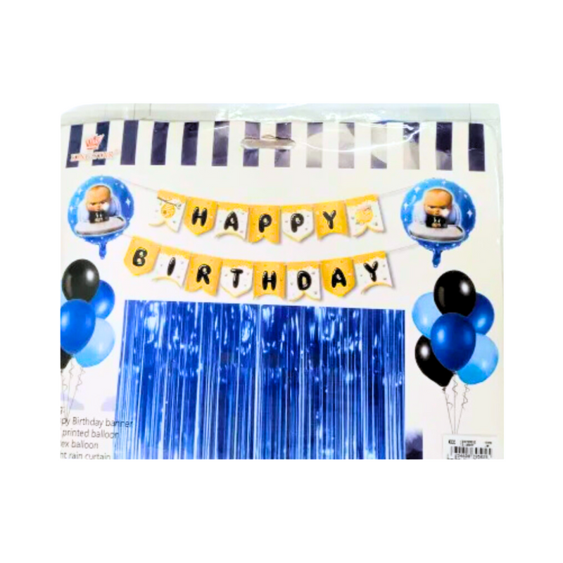 Boss Baby Happy Birthday Party Balloon Set