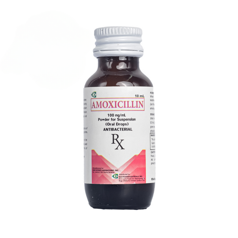 Amoxicillin 100mg/ml Oral Drops 10ml
