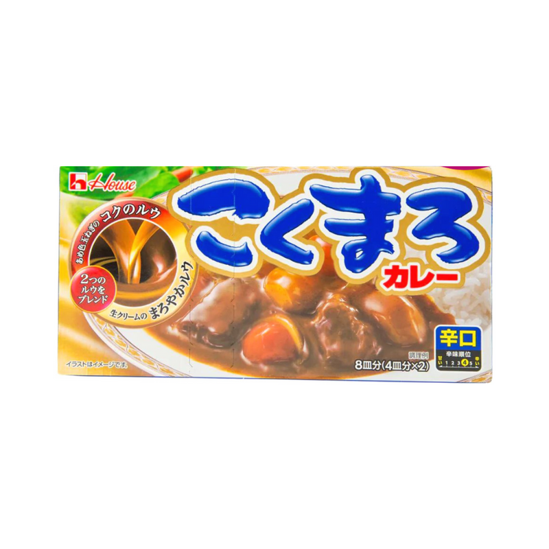 House Foods Kokumaro Japanese Curry Roux Sauce Hot 140g