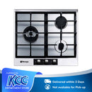 Tecnogas Gas Built-In Cooktop Stainless Steel 3 Burners
